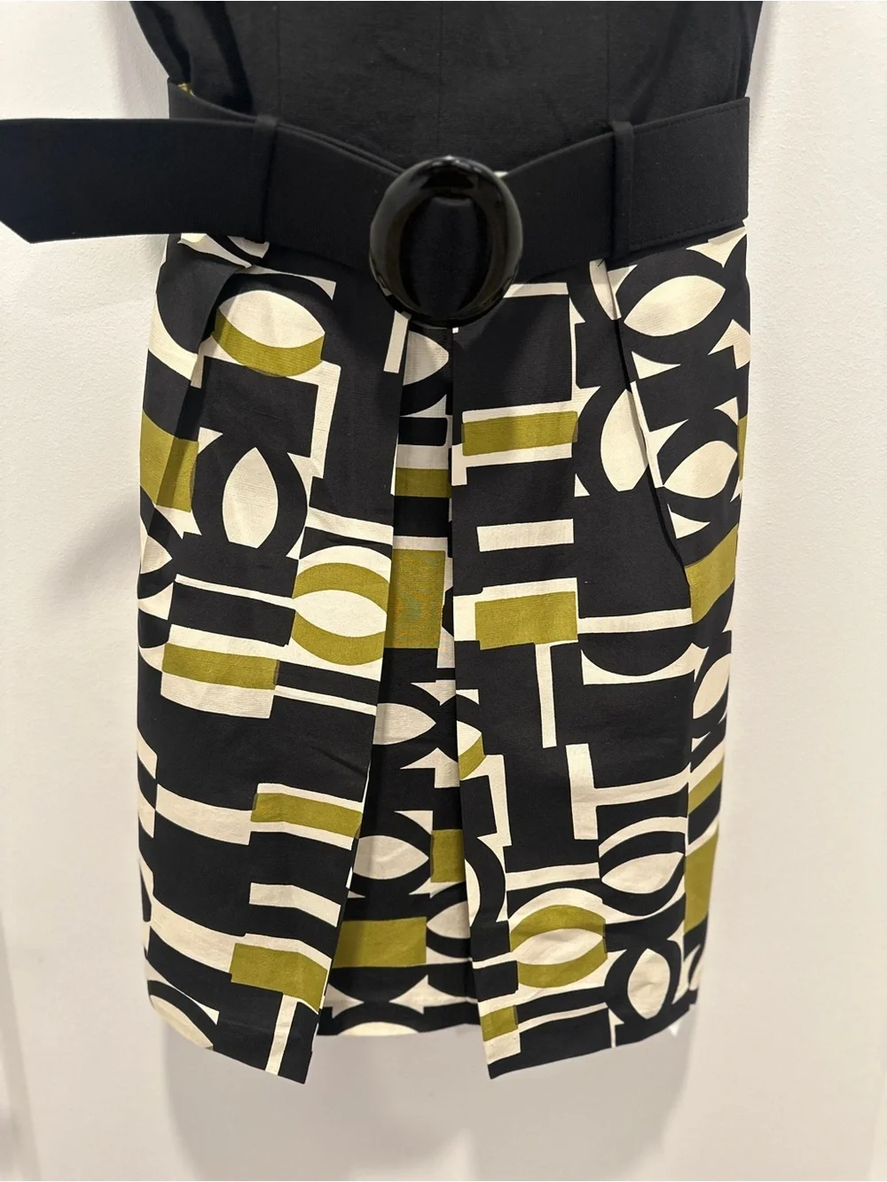 Milly Silk Cocktail Dress Size 2 Belted Mini Designer Office Luxury Sleeveless